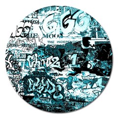 Graffiti Magnet 5  (round) by ValentinaDesign