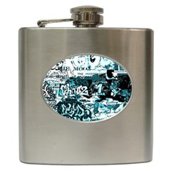 Graffiti Hip Flask (6 Oz) by ValentinaDesign