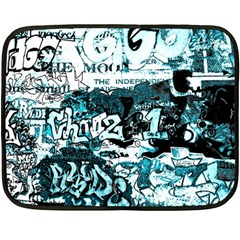 Graffiti Fleece Blanket (mini) by ValentinaDesign