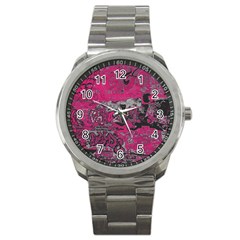 Graffiti Sport Metal Watch by ValentinaDesign