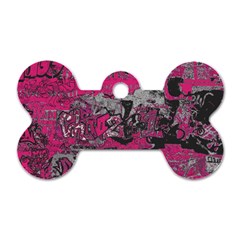 Graffiti Dog Tag Bone (two Sides) by ValentinaDesign