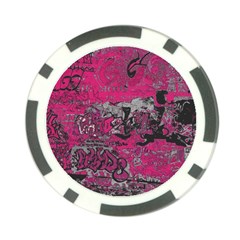 Graffiti Poker Chip Card Guard