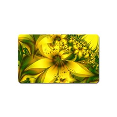 Beautiful Yellow-green Meadow Of Daffodil Flowers Magnet (name Card) by jayaprime