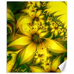 Beautiful Yellow-green Meadow Of Daffodil Flowers Canvas 20  X 24   by jayaprime