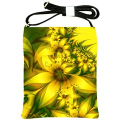 Beautiful Yellow-green Meadow Of Daffodil Flowers Shoulder Sling Bags by jayaprime