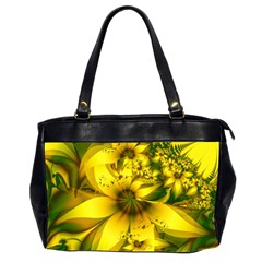 Beautiful Yellow-green Meadow Of Daffodil Flowers Office Handbags (2 Sides)  by jayaprime