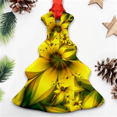 Beautiful Yellow-green Meadow Of Daffodil Flowers Ornament (christmas Tree)  by jayaprime