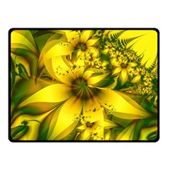 Beautiful Yellow-green Meadow Of Daffodil Flowers Double Sided Fleece Blanket (small)  by jayaprime