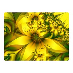 Beautiful Yellow-green Meadow Of Daffodil Flowers Double Sided Flano Blanket (mini) 