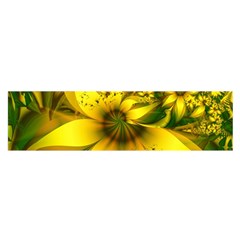 Beautiful Yellow-green Meadow Of Daffodil Flowers Satin Scarf (oblong) by jayaprime