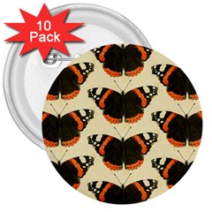 Butterfly Butterflies Insects 3  Buttons (10 Pack)  by Celenk