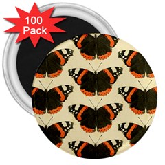 Butterfly Butterflies Insects 3  Magnets (100 Pack) by Celenk