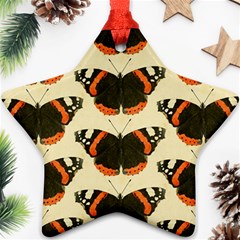 Butterfly Butterflies Insects Star Ornament (two Sides) by Celenk