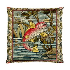 Fish Underwater Cubism Mosaic Standard Cushion Case (one Side) by Celenk