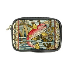 Fish Underwater Cubism Mosaic Coin Purse by Celenk