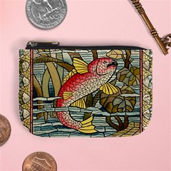 Fish Underwater Cubism Mosaic Mini Coin Purses by Celenk