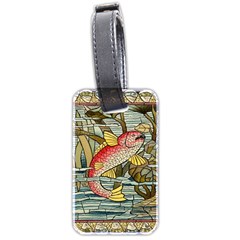 Fish Underwater Cubism Mosaic Luggage Tags (two Sides) by Celenk