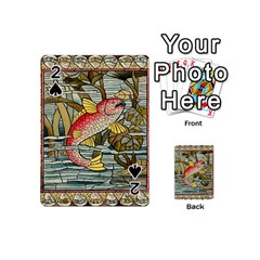 Fish Underwater Cubism Mosaic Playing Cards 54 (mini)  by Celenk