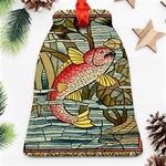 Fish Underwater Cubism Mosaic Bell Ornament (Two Sides) Back