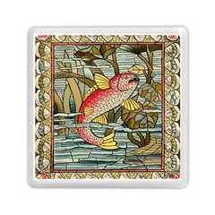 Fish Underwater Cubism Mosaic Memory Card Reader (square)  by Celenk