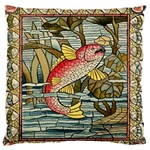 Fish Underwater Cubism Mosaic Standard Flano Cushion Case (Two Sides) Front