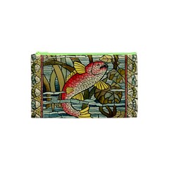 Fish Underwater Cubism Mosaic Cosmetic Bag (xs) by Celenk