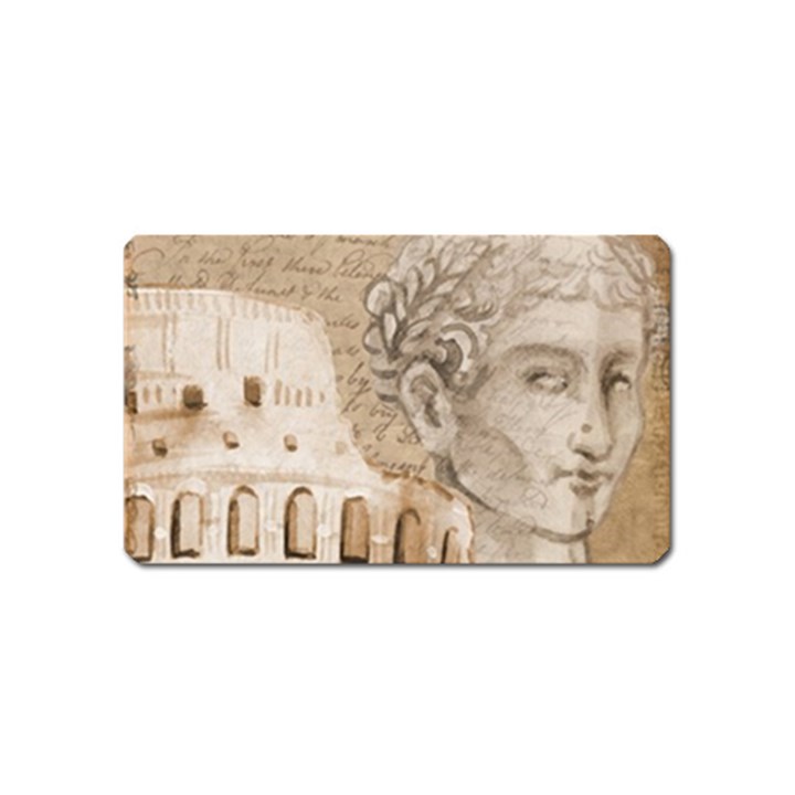 Colosseum Rome Caesar Background Magnet (Name Card)