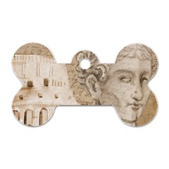 Colosseum Rome Caesar Background Dog Tag Bone (one Side) by Celenk