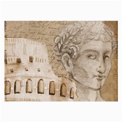 Colosseum Rome Caesar Background Large Glasses Cloth by Celenk