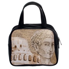 Colosseum Rome Caesar Background Classic Handbags (2 Sides) by Celenk