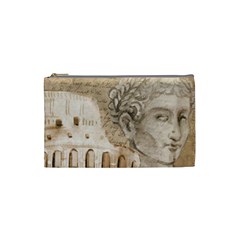 Colosseum Rome Caesar Background Cosmetic Bag (small)  by Celenk