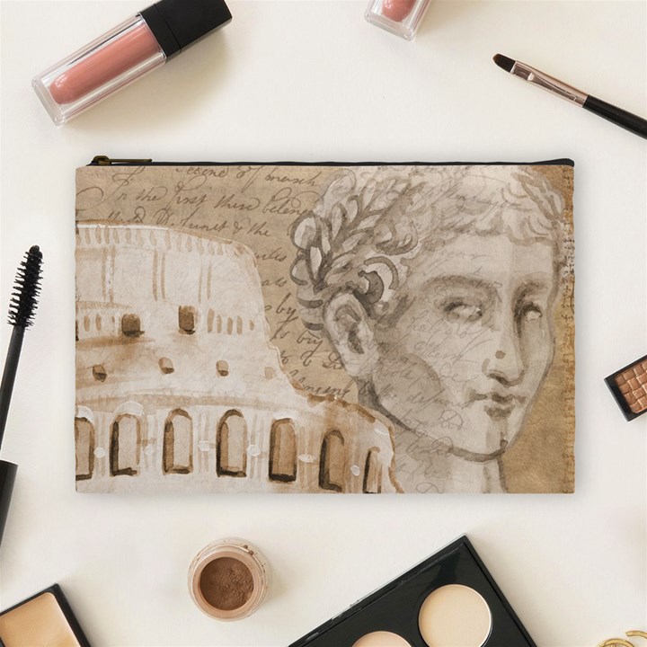 Colosseum Rome Caesar Background Cosmetic Bag (Large) 