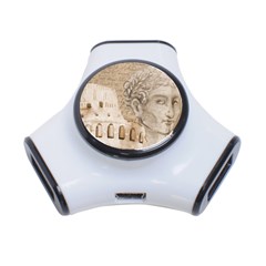 Colosseum Rome Caesar Background 3-port Usb Hub by Celenk