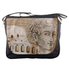 Colosseum Rome Caesar Background Messenger Bags by Celenk