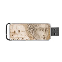 Colosseum Rome Caesar Background Portable USB Flash (Two Sides)