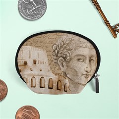 Colosseum Rome Caesar Background Accessory Pouches (small)  by Celenk