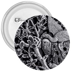 Black And White Pattern Texture 3  Buttons by Celenk