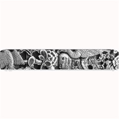 Black And White Pattern Texture Small Bar Mats by Celenk