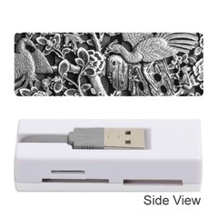 Black And White Pattern Texture Memory Card Reader (stick)  by Celenk