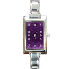 Background Purple Mandala Lilac Rectangle Italian Charm Watch by Celenk