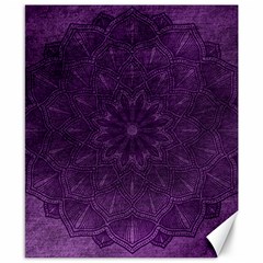 Background Purple Mandala Lilac Canvas 8  X 10  by Celenk