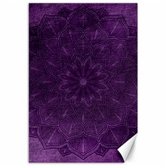 Background Purple Mandala Lilac Canvas 12  X 18   by Celenk