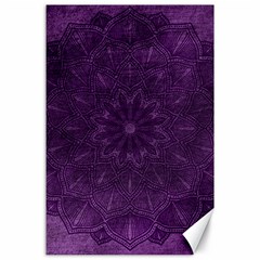 Background Purple Mandala Lilac Canvas 24  X 36  by Celenk