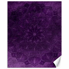 Background Purple Mandala Lilac Canvas 11  X 14   by Celenk