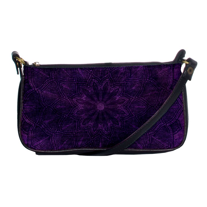 Background Purple Mandala Lilac Shoulder Clutch Bags