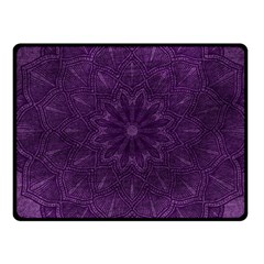 Background Purple Mandala Lilac Fleece Blanket (small) by Celenk