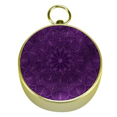 Background Purple Mandala Lilac Gold Compasses by Celenk