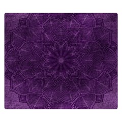 Background Purple Mandala Lilac Double Sided Flano Blanket (small)  by Celenk