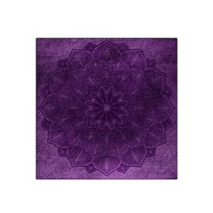 Background Purple Mandala Lilac Satin Bandana Scarf by Celenk