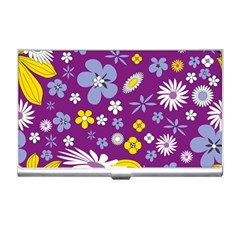 Floral Flowers Business Card Holders by Celenk